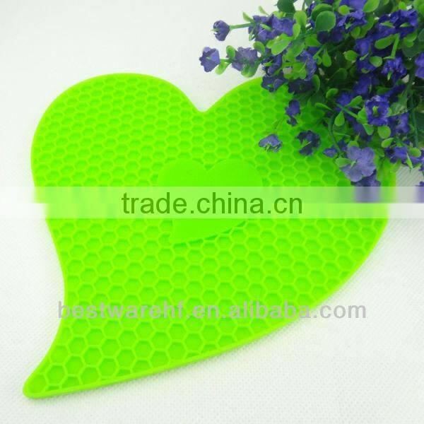 FDA Hight quality heart shape silicone mats