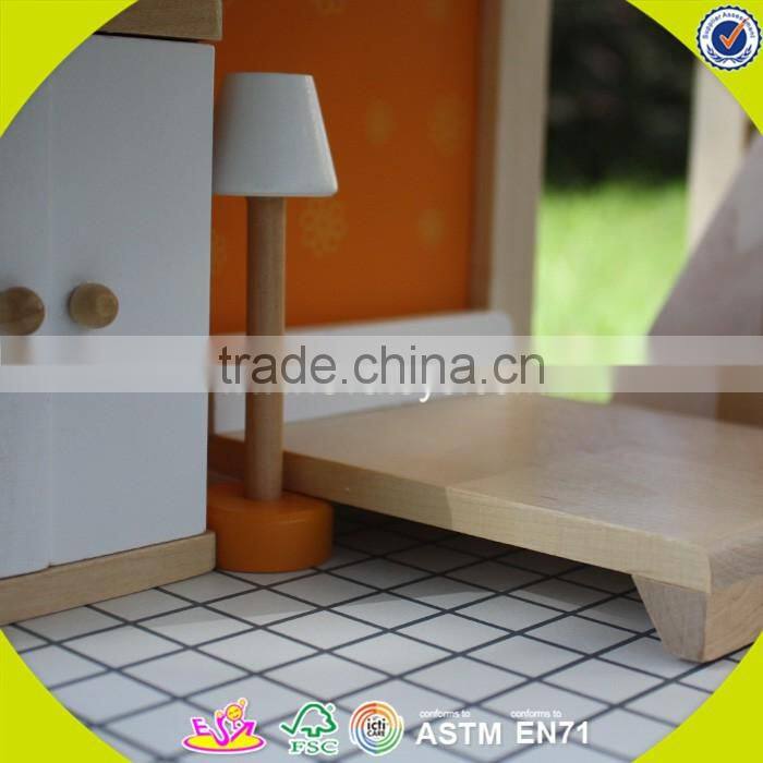 2017 New design wooden big doll house children wooden big doll house unique wooden big doll house W06A158