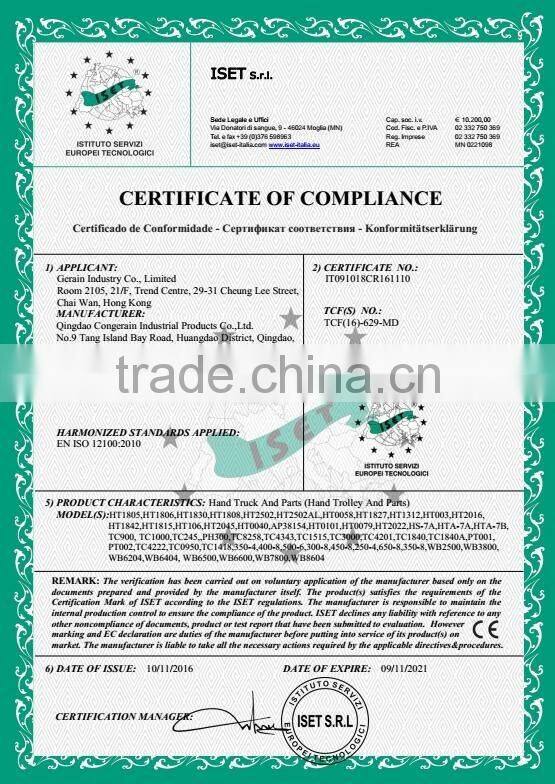 popular multi folding steel platform hand truck