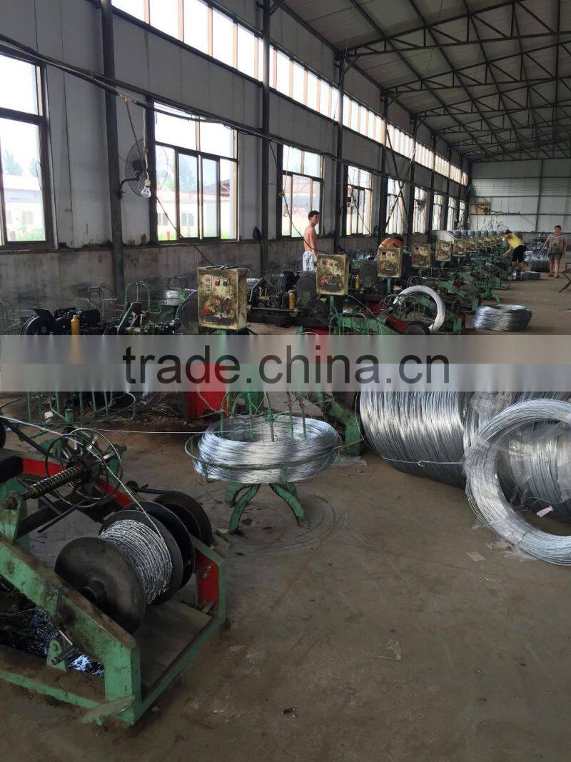 High Quality Galvanized Steel Wire, machine weaving barbed wire