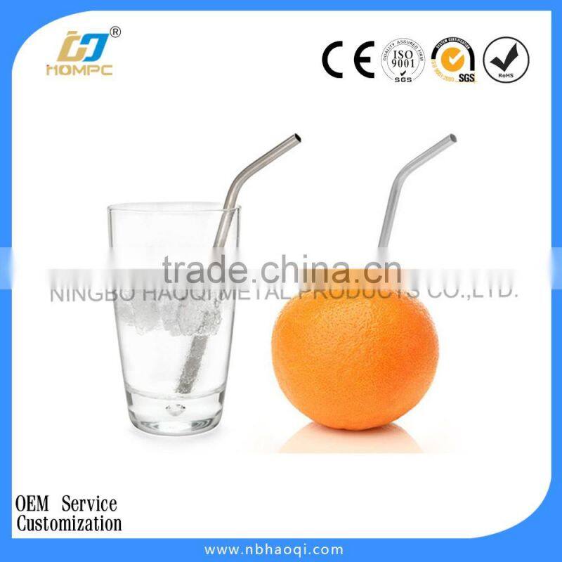 2015 new design stainless steel bar straight drinking straw
