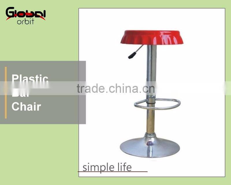 Bar Furniture Height Adjustable Plastic Bar Stool Chairs With Footrest