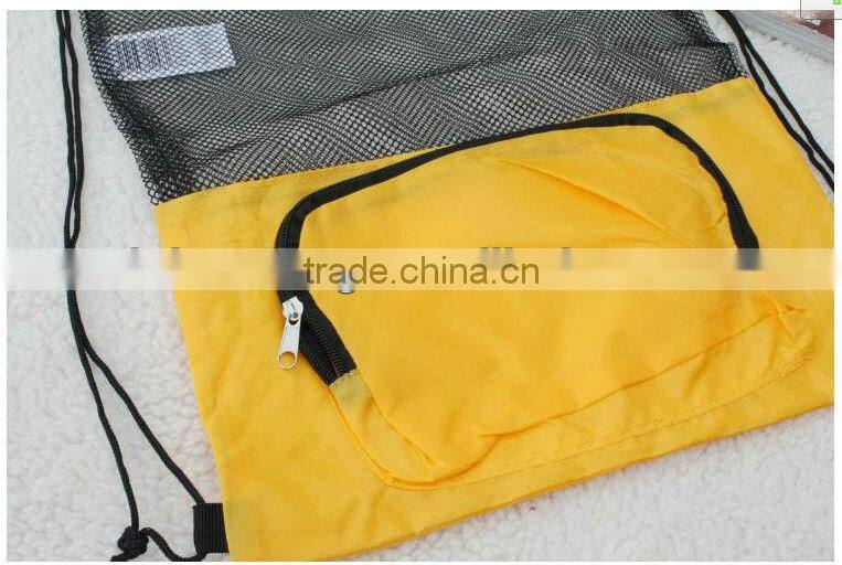 Backpack Nylon Mesh Shoe Bag Drawstring