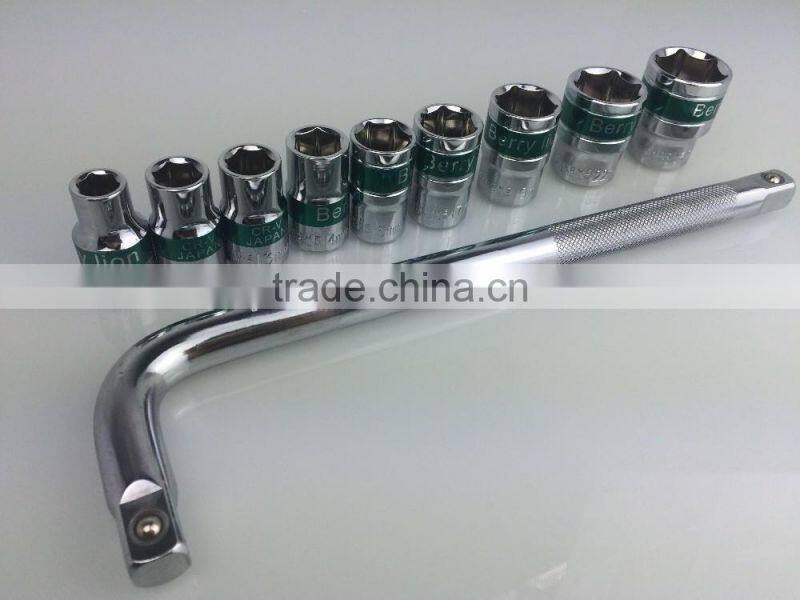 BERRYLION 10-24mm metric sockets L handle socket tool set for sale