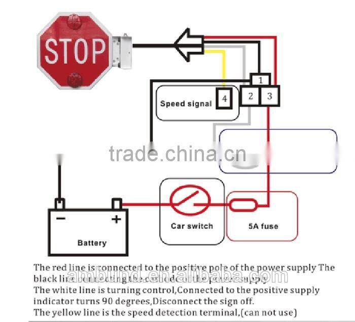 TS-A83-002 Arabic School Bus Stop Arm Sign