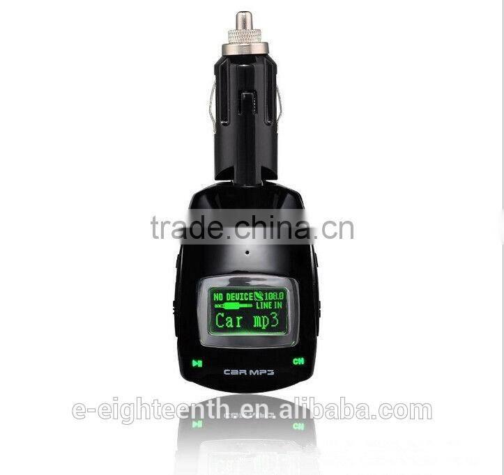 2016 new Car Kit MP3 Player Wireless FM Transmitter Modulator USB SD MMC LCD Remote