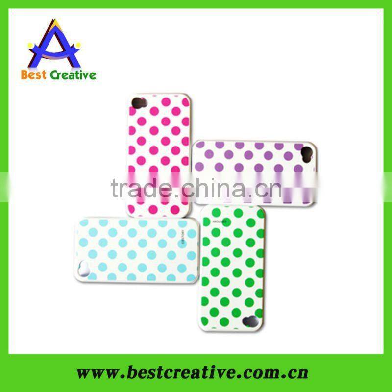 Colorful dot plastic phone case plastic cover