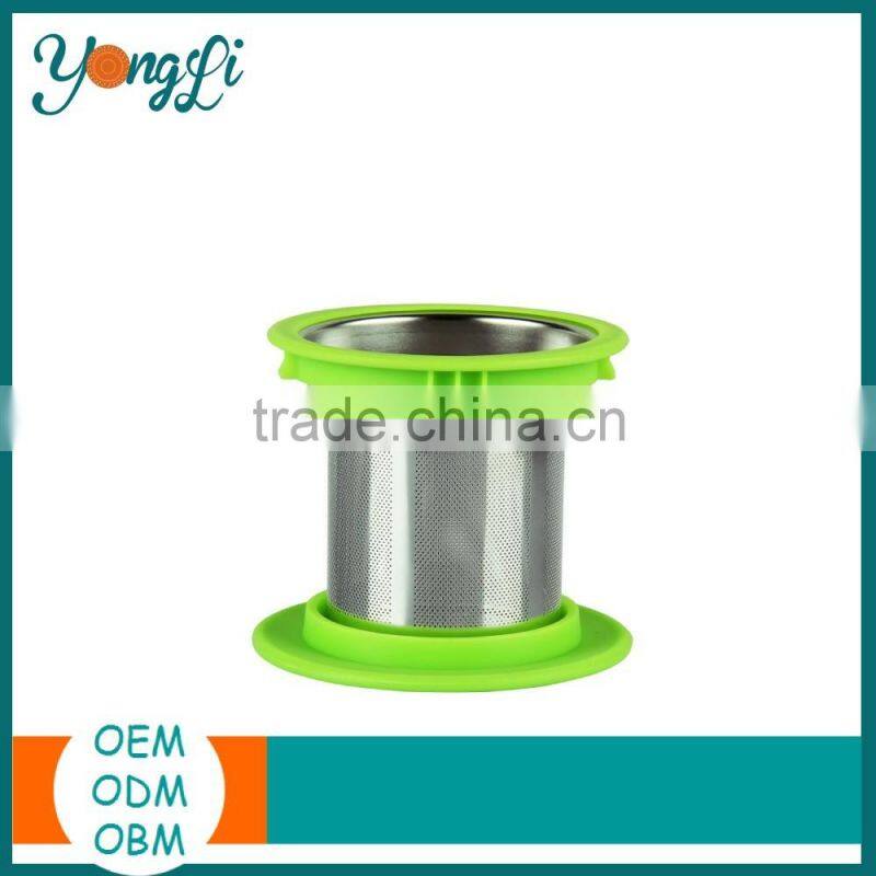 Hot Selling Silicone Stainless Steel Tea Infuser Glass Tea Cup Sets