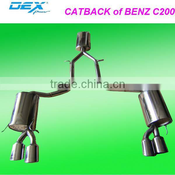 hot sale tuning exhaust catback for benz c200