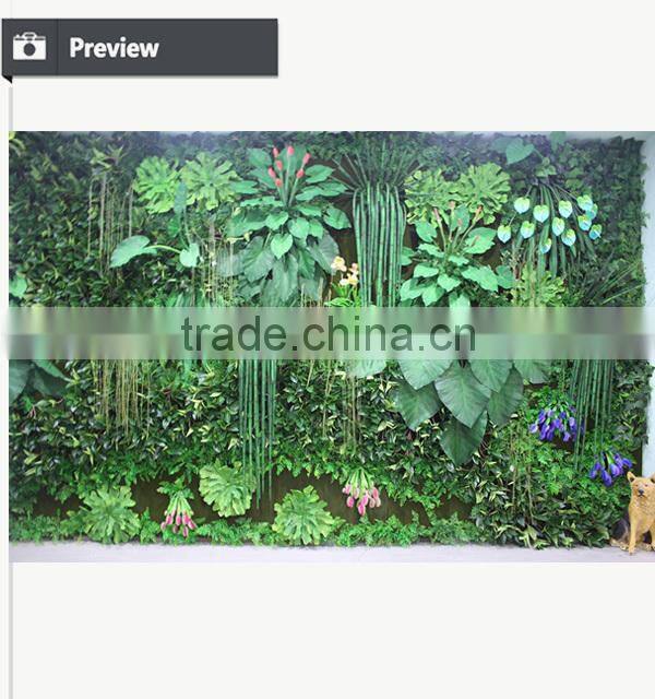 Artificial vertical garden Artificial plant wall decorarion fake green wall
