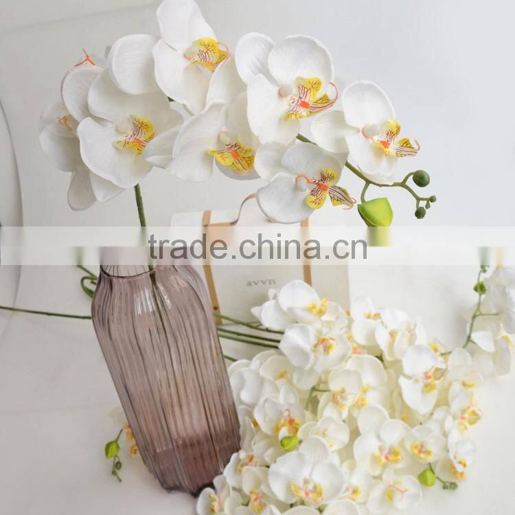 China supplier factory price cheap artificial plastic potted orchids for sale