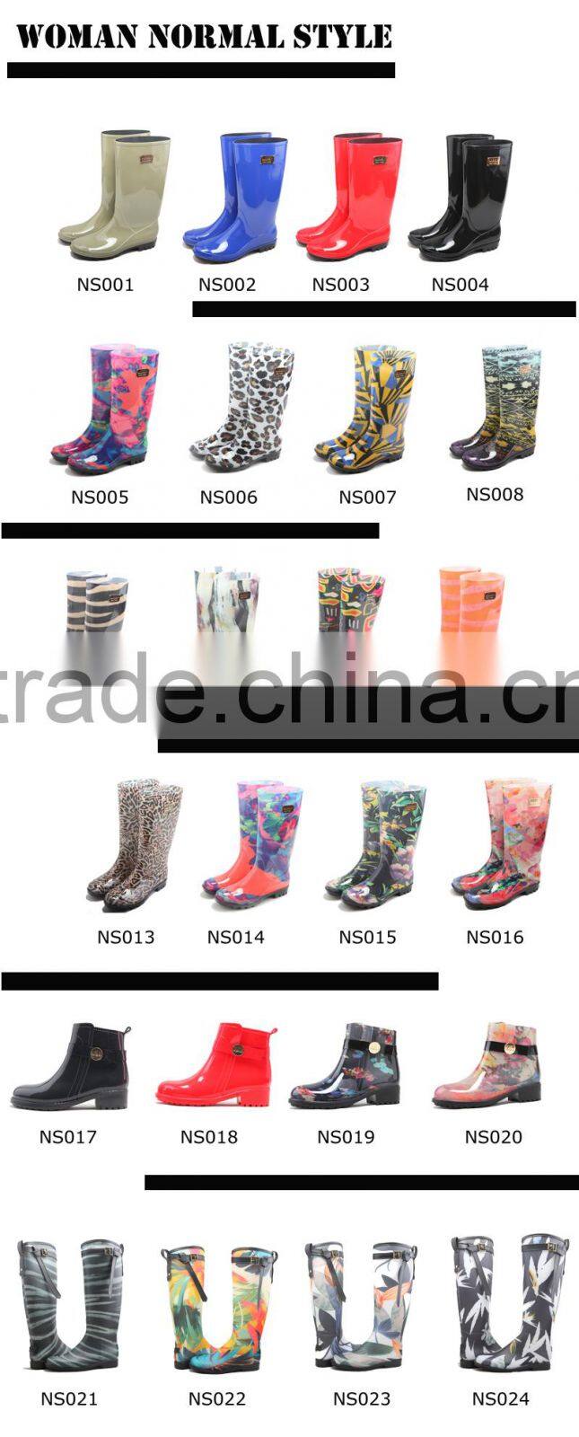 rubber wellington boots gum boots for women