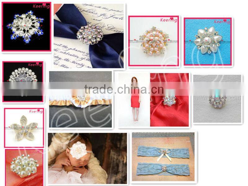 gold rhinestone buttons for garment decoration WBK-1061