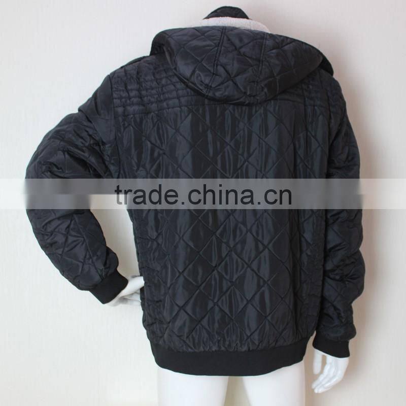Men Black Windproof Heavy Jacket Apparel Stock Men Fashion Jacket