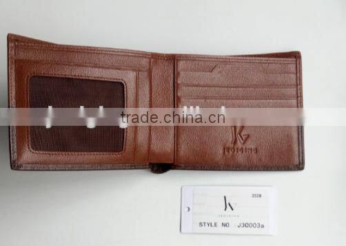 Genuine cow leather wallet gift set J30003a