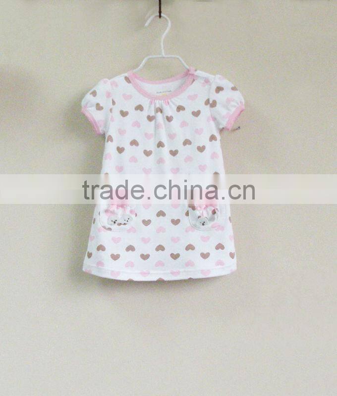 mom and bab 2013 Summer baby clothes 100% cotton girl dress 2pcs set