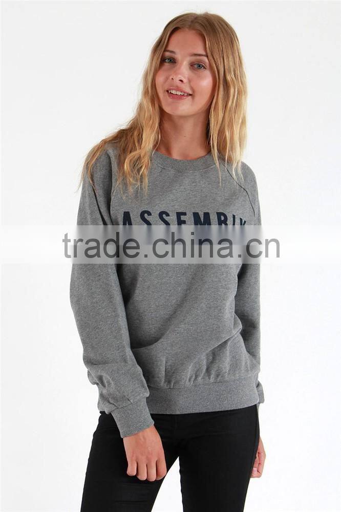 2017 New style printing crew neck sweatshirt women sweatshirt