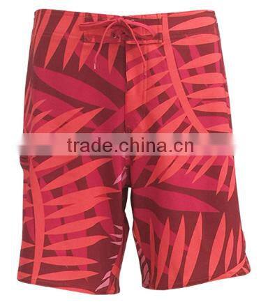 Four way stretch fabric digital printing mens board shorts custom