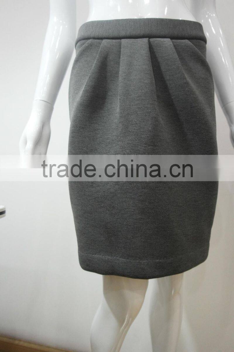 Fashion women neoprene knit skirt