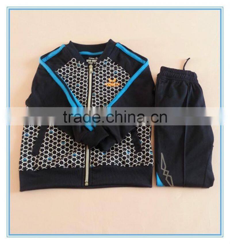 2016 hotsale latest design children clothes set children boy long sleeve shirt and pant piece set wholesale