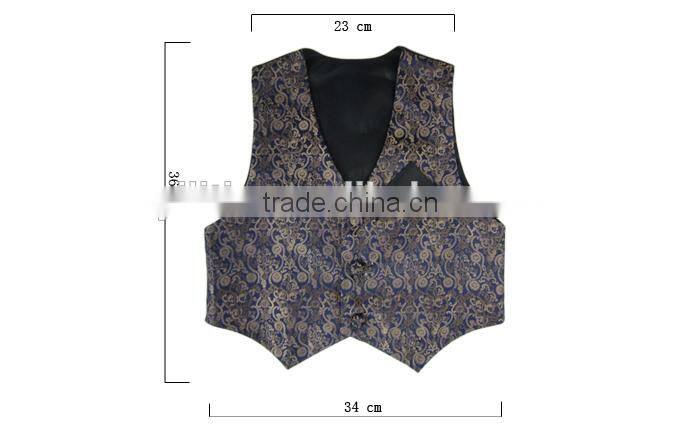 OEM service 100% Polyester Jacquard Vest for Child