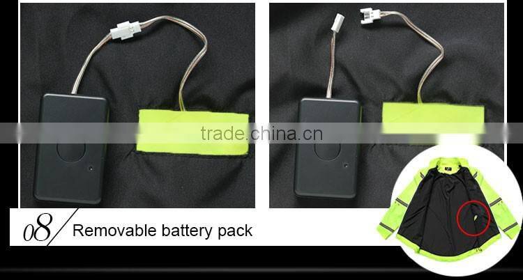 LED glowing warning cheap wholesale sports jackets