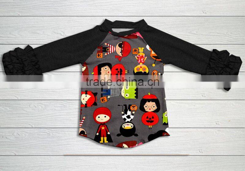 unique children festival print clothes in fall boutique girl long sleeves shirt remake