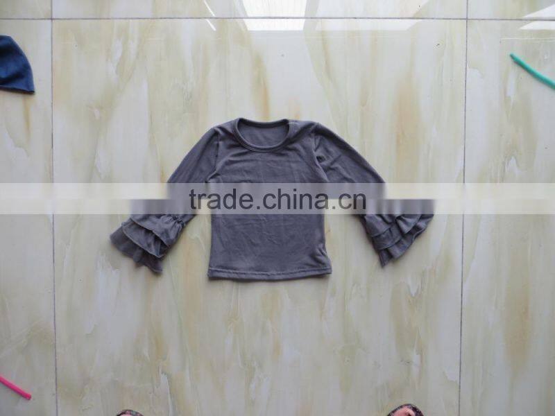 XF-111 wholesale cotton child various colors Long Sleeve TOP Clothing 2016