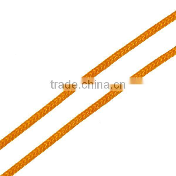 Orange 0.5mm Polyamide Nylon Jewelry Thread Cord For Buddha/Mala/Prayer Beads