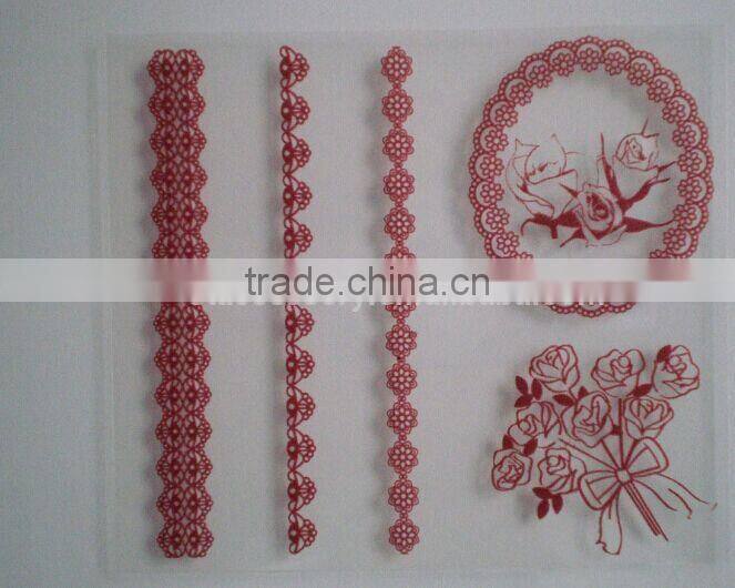 new product wholesale silicone rubber stamp scrapbooking stamps