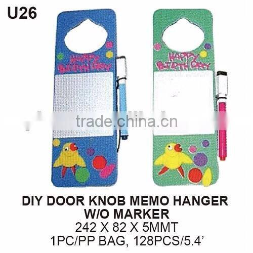 DIY Creative Door Hanger Tag, door knob memo hanger