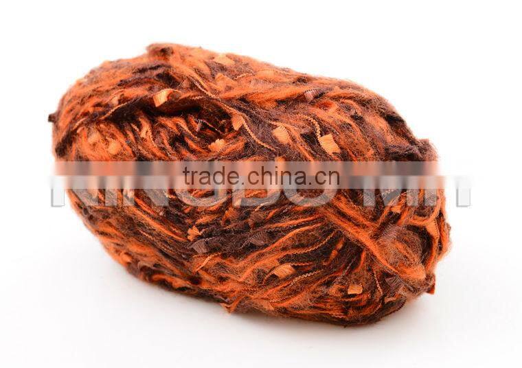 Polyester fancy yarn for diy knitting