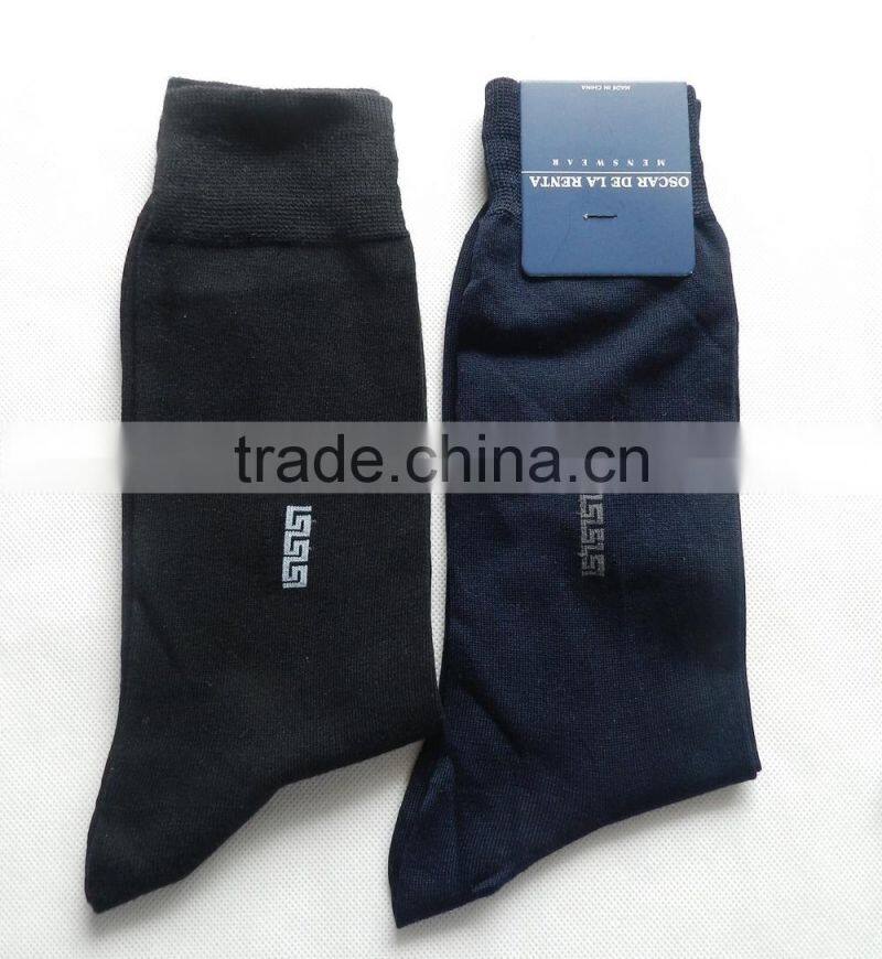 men high quality mercerized cotton business socks