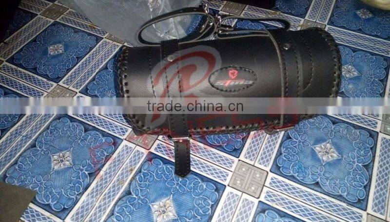 Motorcycle Accessory Motorbike Saddle Bag PU Leather For Halley Bike by RC Fitness Wear