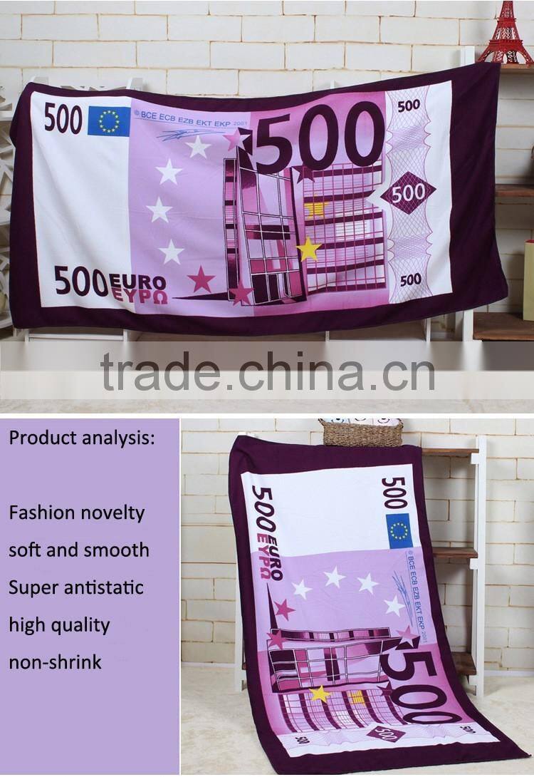 Micro fibre travel towel beach printed custom logo