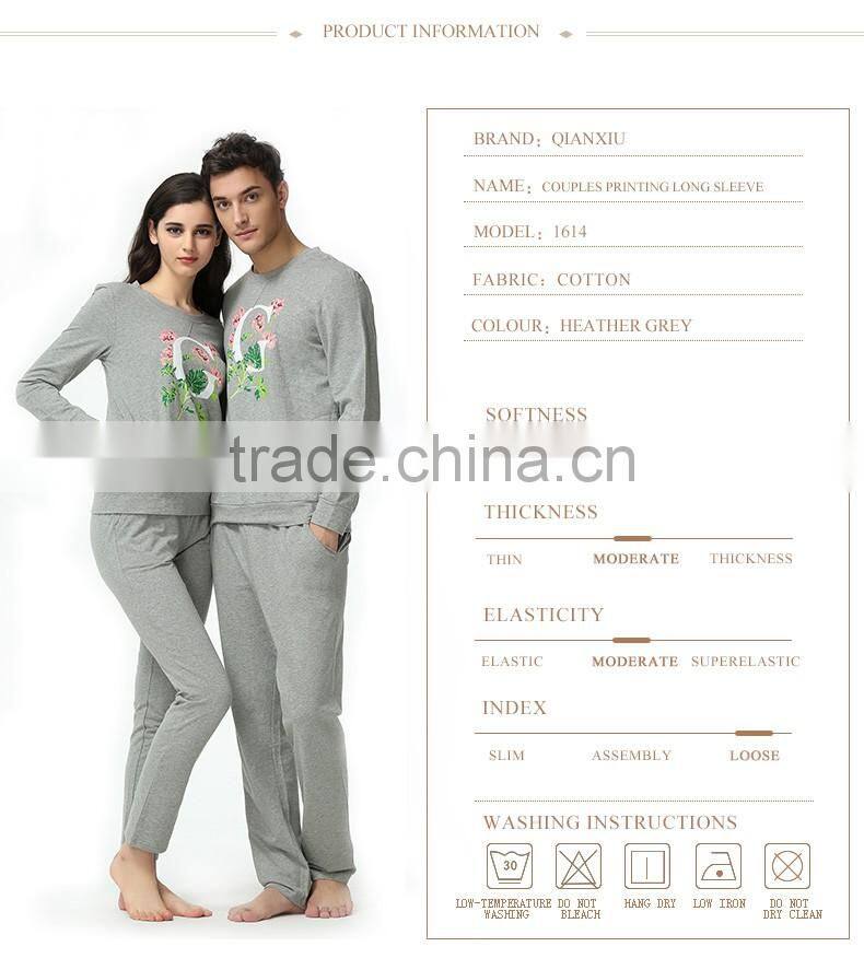 Chinese Products Wholesale Qianxiu Brand Hoodie Printed Cotton Men Nightgown