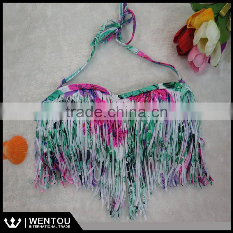 Hot Sell Two Piece Swimsuit Bikini Fringe Swimsuit