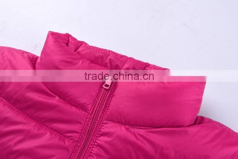 2017 Lightweight ultra Thin Foldable Winter Women Down Jacket
