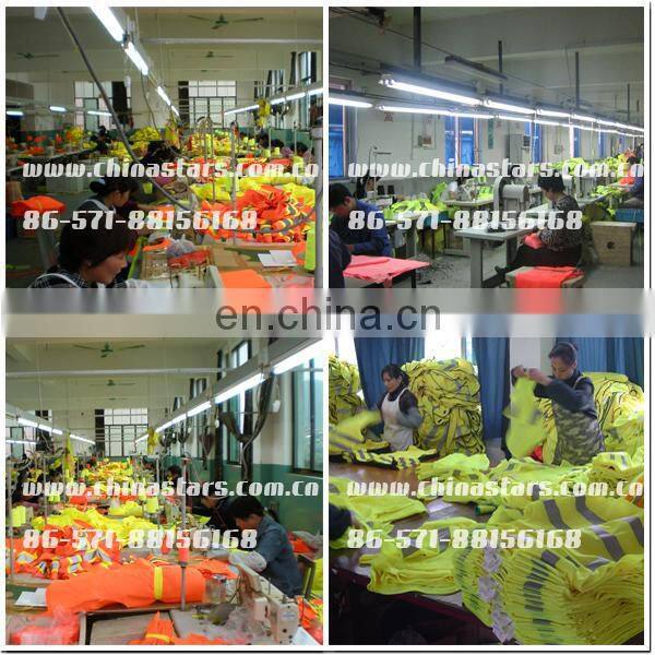 Safety clothing yellow hi vis rider coat