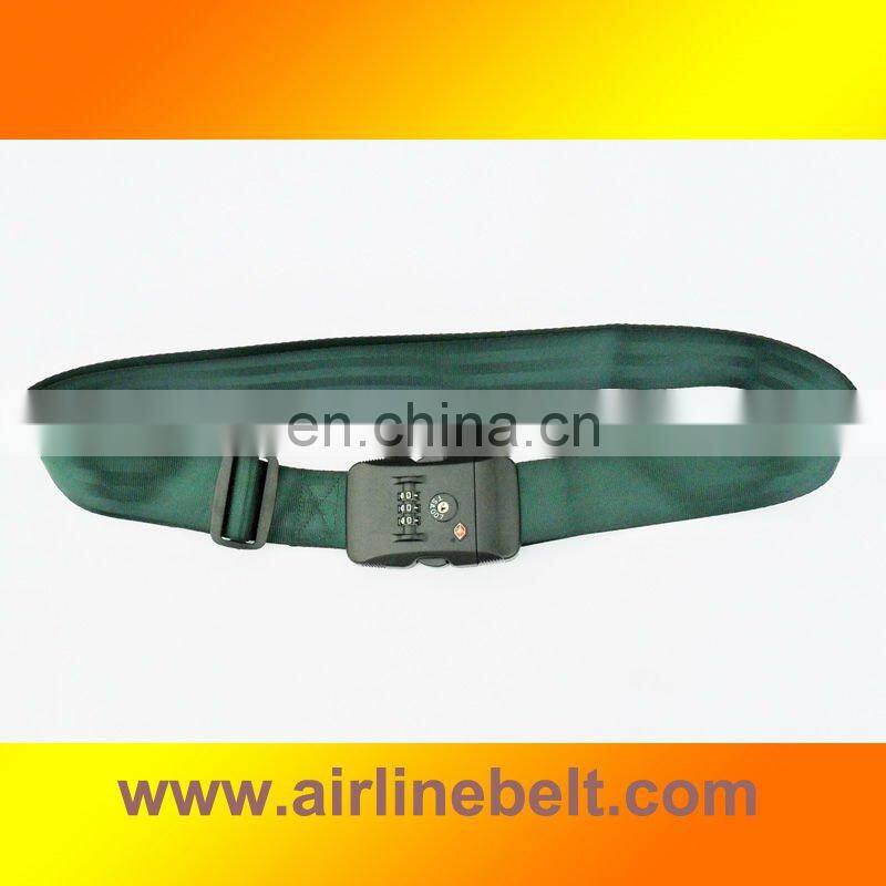 Top classic TSA green luggage strap