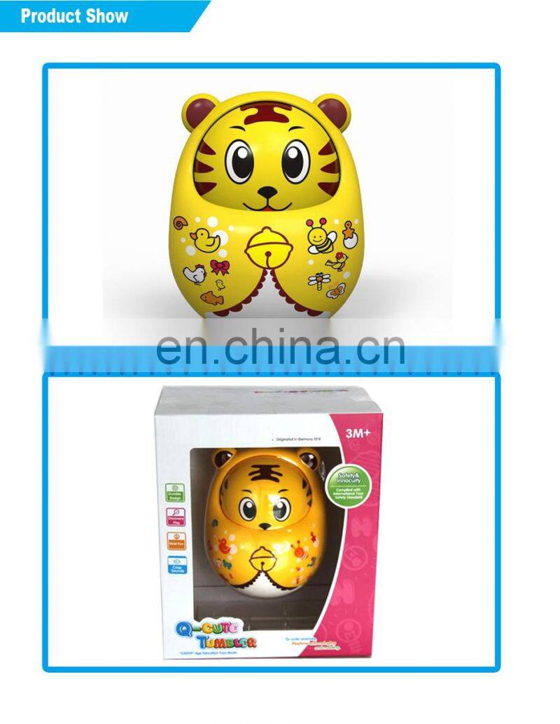 2015 New designed lovely plastic tumbler toy roly-poly dolls