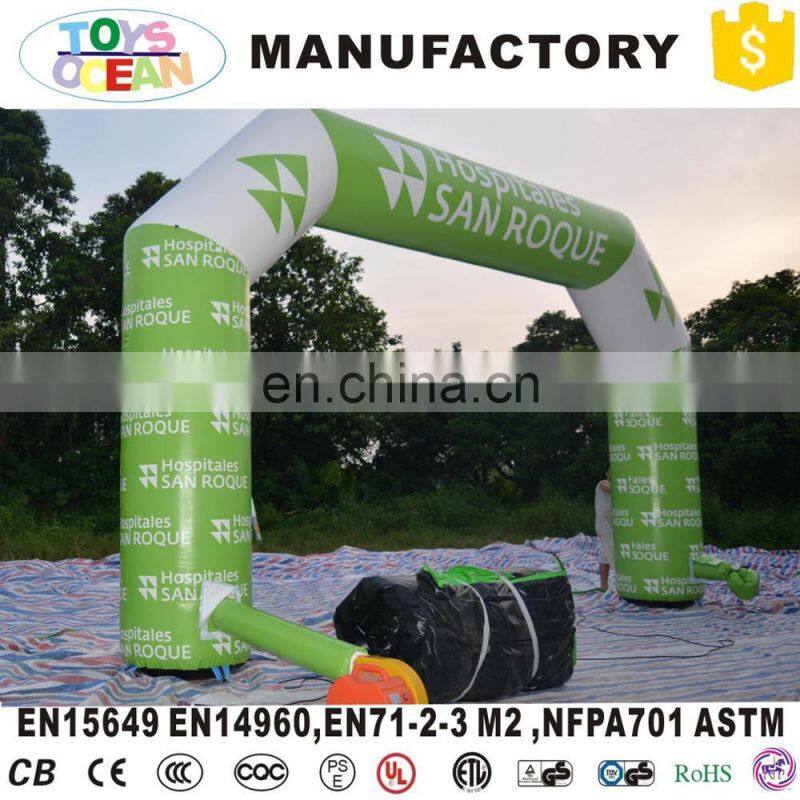 Giant PVC advertising inflatable finish line arch with logo printing customized made