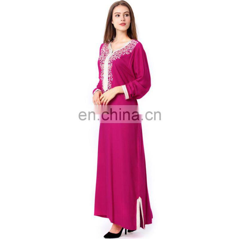 High quality Arabic muslim women new model abaya in dubai cheap islamic clothing fashion abaya 2017