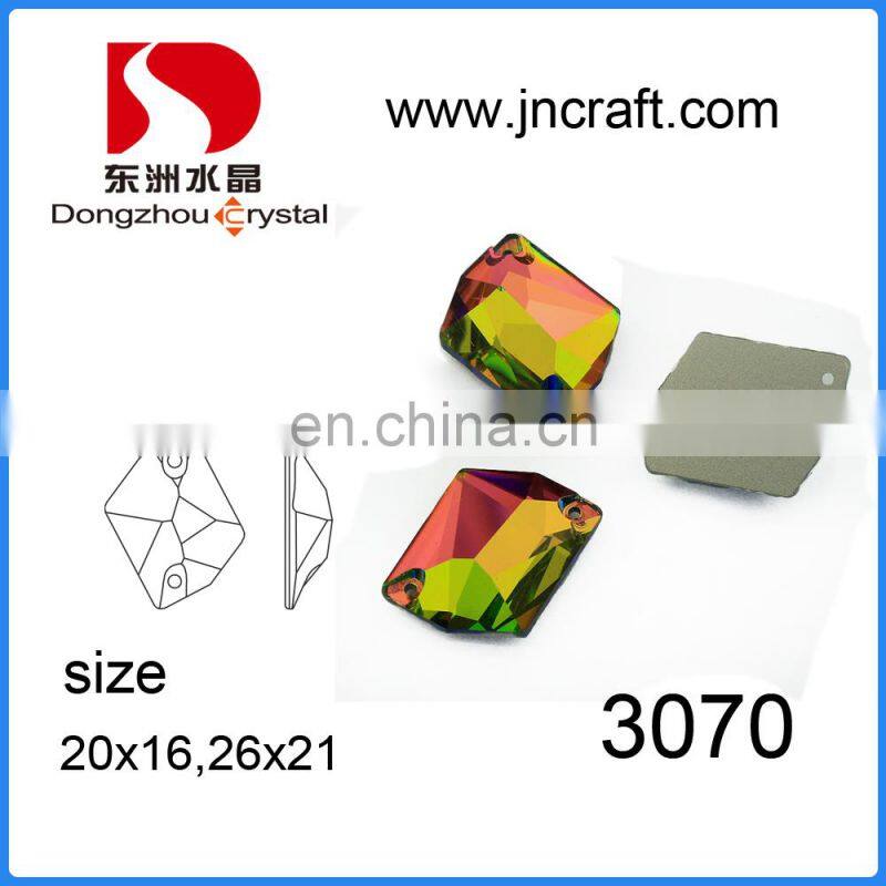 Factory Wholesale Black Diamond Sew On Crystal Garment Stone in High-quality