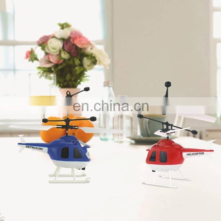christmas gift ,8188 2CH Infrared Sensor Hand Induction Mini Helicopter with LED Light (Gold)
