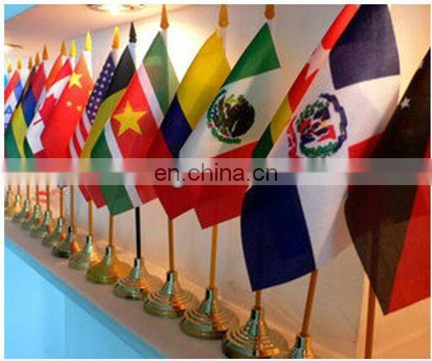 cheap promotion desk flag banner with holder