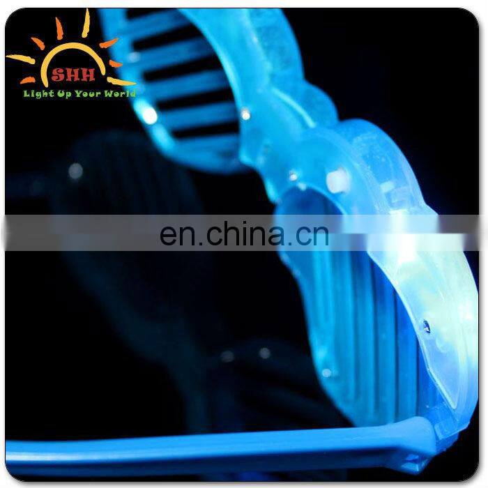heart shape shutter sunglasses/LED shutter glasses for girl/flashing light glasses