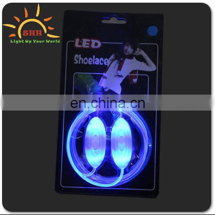 LED falshing shoelaces, colored shoe lace for party supply