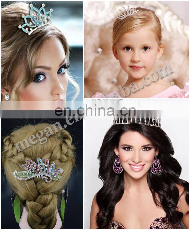 Factory Wholesale Pearl Crystal wedding bridal bulk princess Rhinestone tiaras