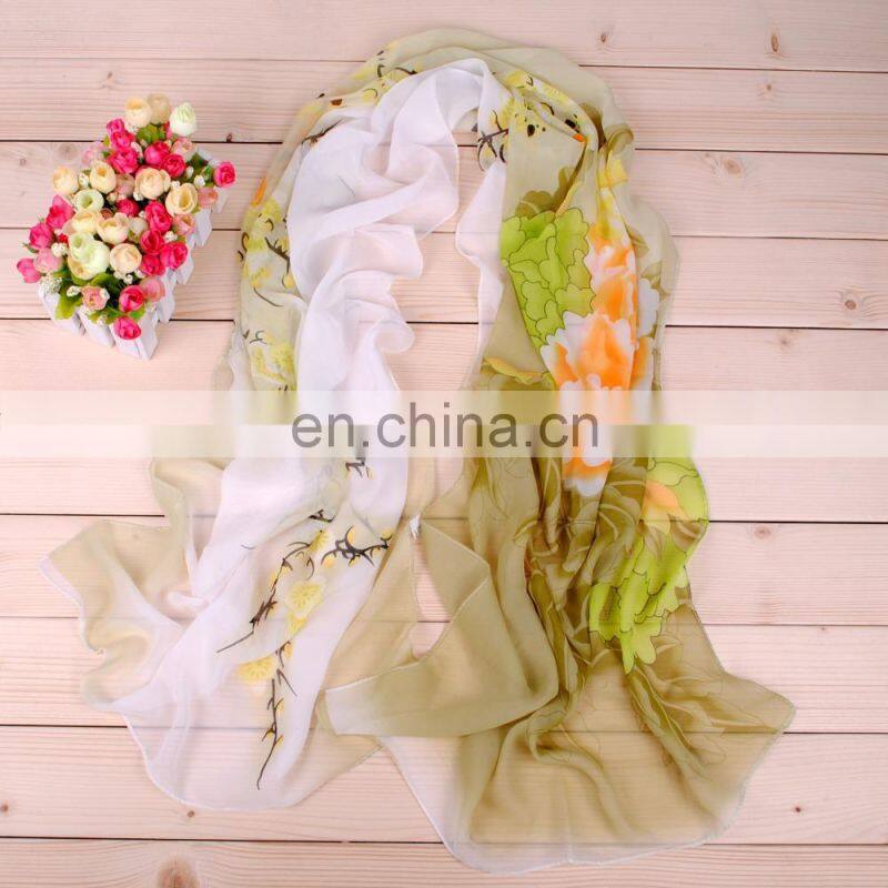 2015 New Design Summer Lady Chiffon scarf fashion silk Scarf